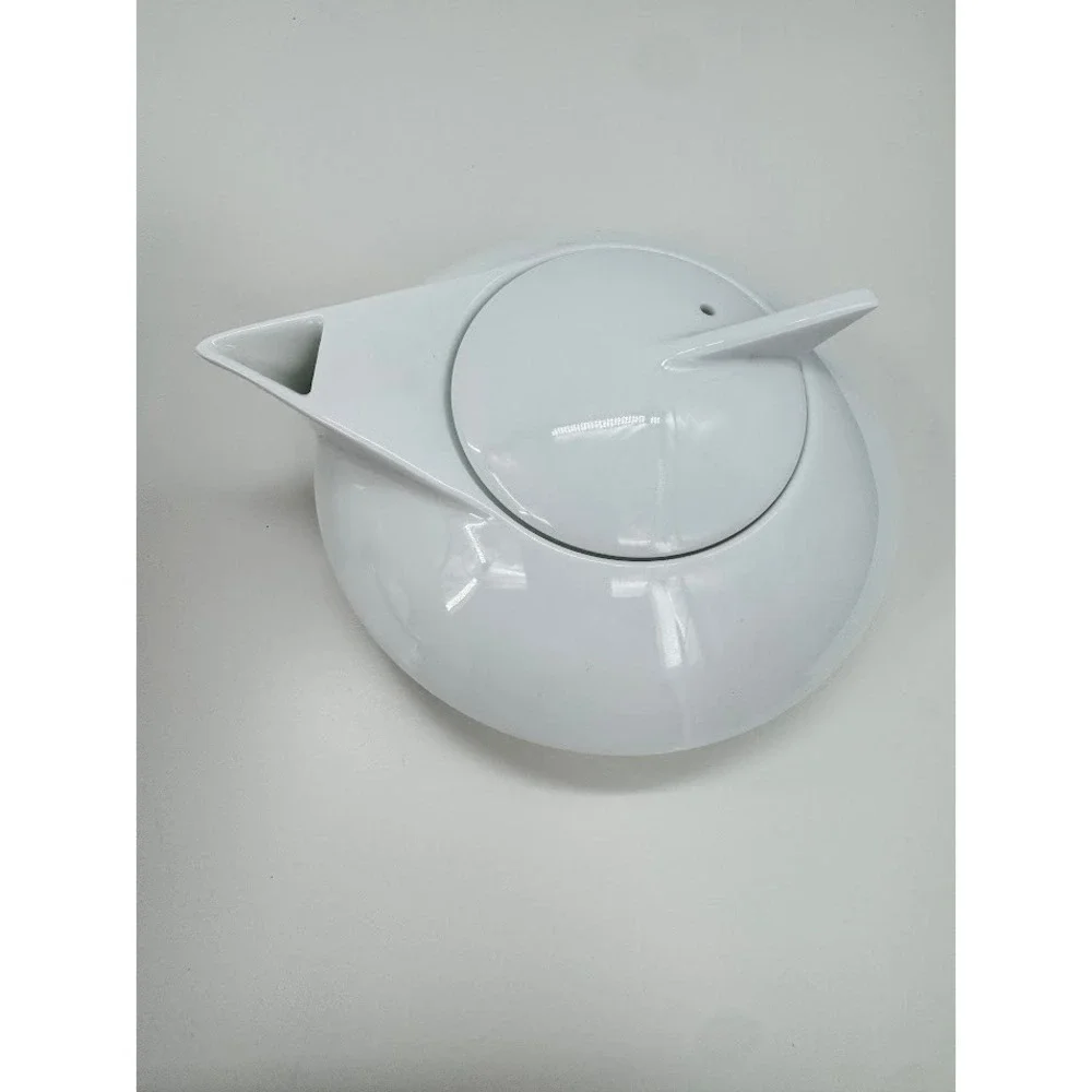 Tempo by Ranmaru‎ UFO Modernist White Ceramic Creamer Sugar Bowl Set MCM Japan